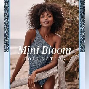 Summersalt The Sidestroke Limited Edition Mini Bloom Sky Blue New Size 18